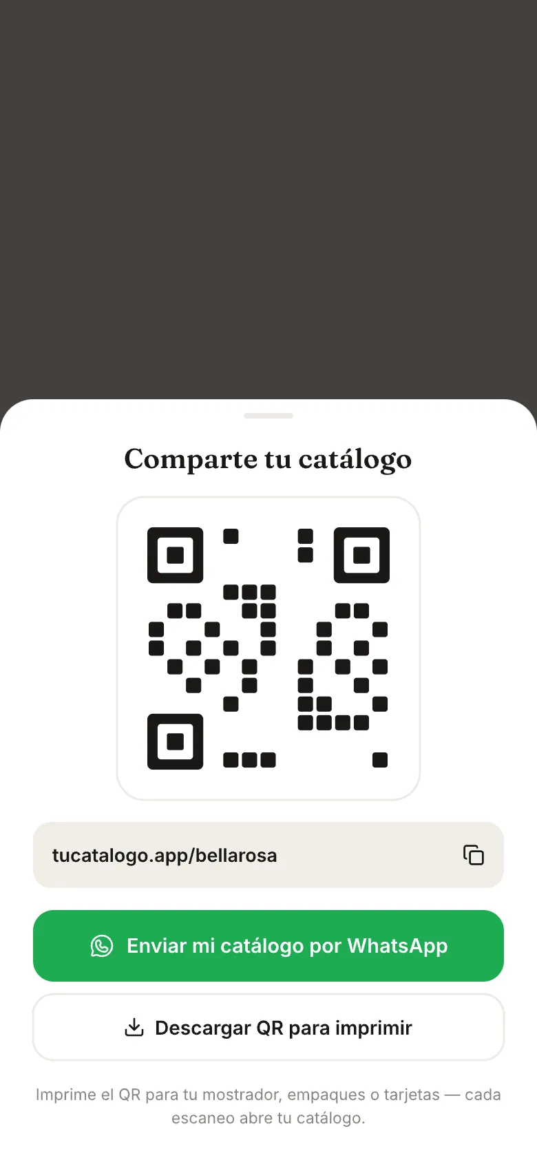 Compartir por QR
